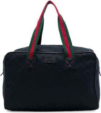 Gucci Pre-owned Gucci GG Canvas Web Travel Bag Unisex OF3ABK5PM0OVRR6K