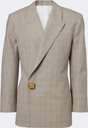 Bottega Veneta Checked double-breasted wool blazer