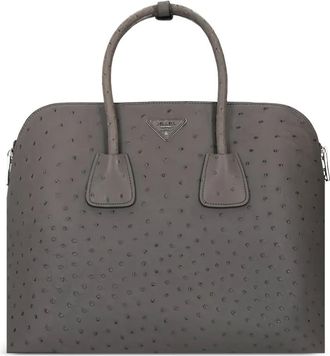 Prada Borsa tote in pelle - Grigio