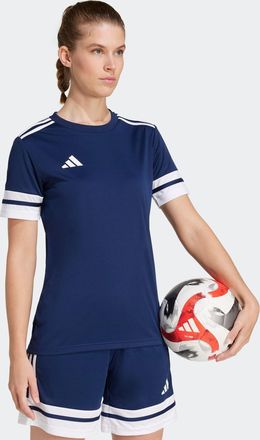 adidas Fussballtrikot ADIDAS PERFORMANCE SQUADRA 25 TRIKOT, Damen, Gr. XXL, blau (team navy blau 2, wei&szlig;), Obermaterial: 100% Polyester, Rundhals, Trikots Fu