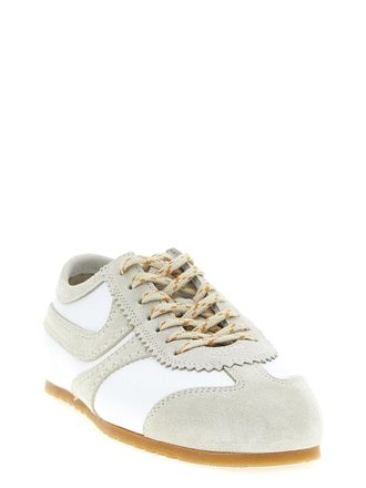 Dries Van Noten Colorblock Calfskin Sneaker - Gray