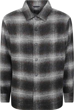 Xacus Camicia Classica ML Long-Sleeve Gradient Plaid Shirt