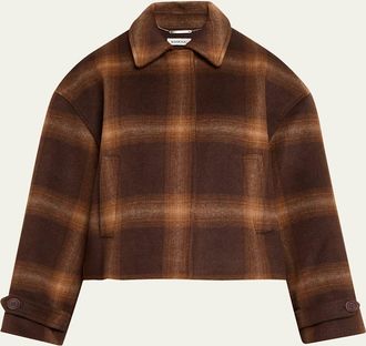 SIMKHAI Colby Plaid Jacket