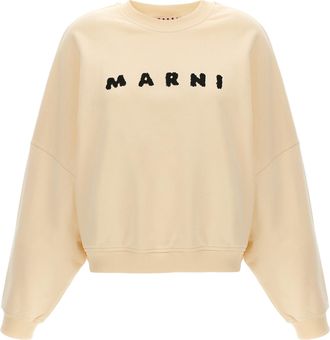 Marni White Cotton Womens Sweatshirt
