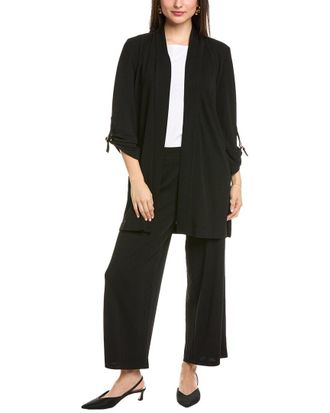 Anne Klein Drape Front D-Ring Cardigan