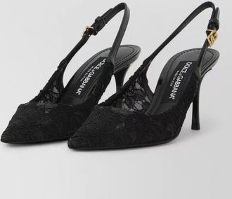 Dolce & Gabbana lace slingback pumps