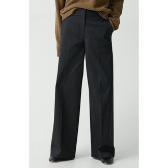 Theory Classic Stretch Cotton Pants in Black at Nordstrom, Size 2