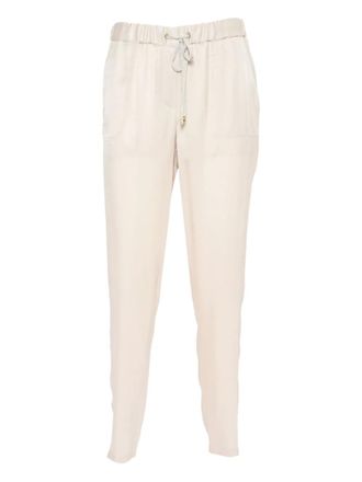 Lorena Antoniazzi drawstring trousers - Neutrals
