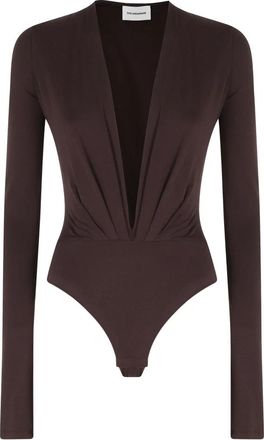 Andamane Zelda Bodysuit - Dames - Bodies - Bruin - S - Tweed - Tops