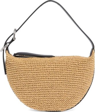 Rag & Bone Small Mercer Woven Straw Hobo Bag in Natural at Nordstrom