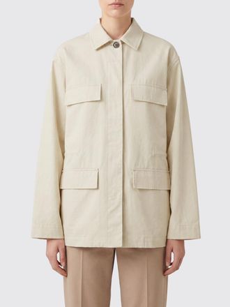 Toteme Giacca a camicia in cotone organico con spalle cadute