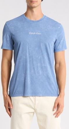 Calvin Klein Garment Washed Chest Logo Tee in Meridian Blue at Nordstrom Rack, Size Xx-Large