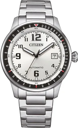 Citizen Urban Military Mens Silver Watch NJ0190-51A Stainless Steel - One Size