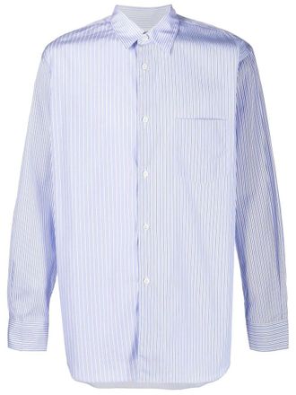 Comme Des Garçons Camicia a righe - Blu