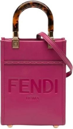Fendi Pre-owned Mini Bags, female, Pink, Size: ONE SIZE Pre-owned Leather Mini Bag