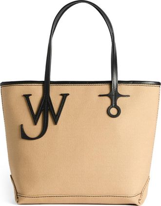 J.W.Anderson Small Anchor Tote in Beige/Black at Nordstrom