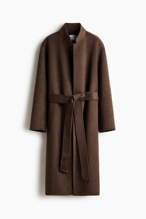 H&M Handgefertigter Mantel aus Wollmix - Brown