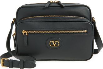 Valentino Antibes Leather Camera Bag in Black at Nordstrom