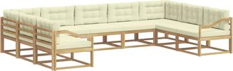 vidaXL Conjunto De Sof&aacute;s De Exterior 9 Uds. Vidaxl