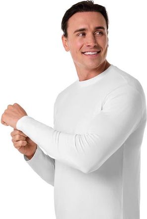 Coolibar Mens Morada Long Sleeve T-Shirt, UPF 50+ Sun Protection in White at Nordstrom, Size Xx-Large