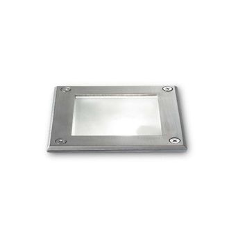 Netlighting Park 1 Light Square Recessed Spotlight Steel IP65 G9 in Grey