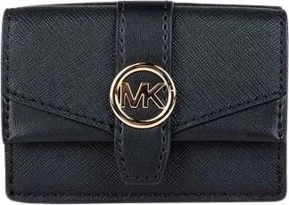 Michael Kors Money Pieces Extra-Small Flap Trifold - Dames - Portefeuilles - Zwart - ONE Size - Polyester - Accessoires