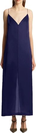 Khaite Tulula Dress - Dames - Maxi kleedjes - Blauw - S - Kleedjes