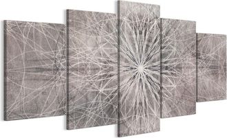 OEM Cuadro Sobre Lienzo Italiano De 100 X 50 Cm, Pent&aacute;ptico, Estilo Boho, Fondos Y Estampados. Cuadro Sobre Lienzo Italiano De 200 X 100 Cm, Pent&aacute;ptico, E