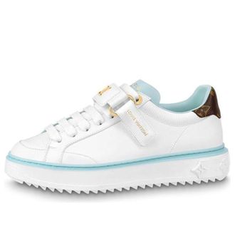 Louis Vuitton (WMNS) LOUIS VUITTON Time Out Sneakers White Blue Brown 1AB194