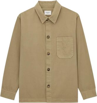 Saint Laurent Beige Regular Overshirt