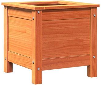 vidaXL Garden Planter Wax Brown 40 x 40 x 39 cm Solid Pine Wood vidaXL