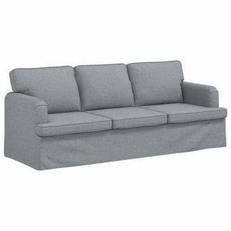 vidaXL Sof&aacute; Gris Claro 201 X 80 X 85 Cm Tela Vidaxl