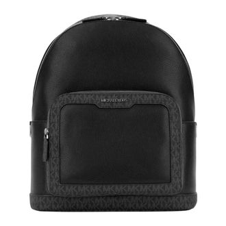 Michael Kors Leren Logo Rugzak - Heren - Tassen - Zwart - Maat: ONE Size Leer