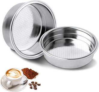 OEM Filtro De Caf&eacute; De Acero Inoxidable Para Filtro De Presi&oacute;n De 51 Mm, Doble Capa, 1-2 Tazas