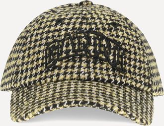 Ganni Woollen Check Cap Female UNI