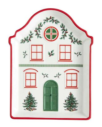 Spode Christmas Tree Village 7In Tidbit Tray