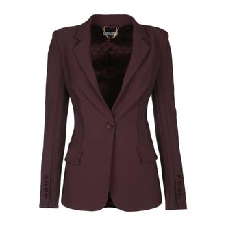 Elisabetta Franchi Blazers, female, Brown, Size: XS Giacca Monopetto