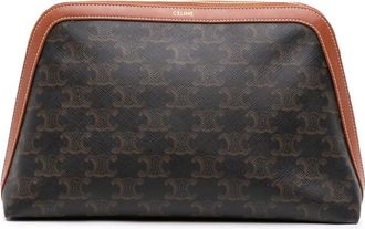 Celine Pre-owned Celine Triomphe Coated Canvas Clutch Ladies GPSH6VL5470E8JDY