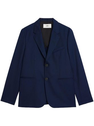 Ami Blazer met enkele rij knopen - Blauw