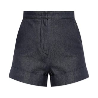 Max Mara Denim Shorts, female, Blue, Size: 2XS Calca Denim Shorts
