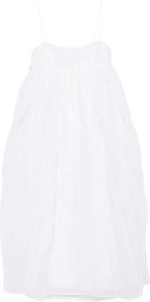 Cecilie Bahnsen Abito lungo Vilma - Bianco