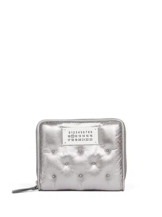 Maison Margiela Portafoglio con motivo Numbers piccolo - Grigio