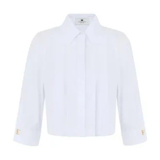 Elisabetta Franchi Mujer, Blusas y Camisas, Blanco, Talla: M