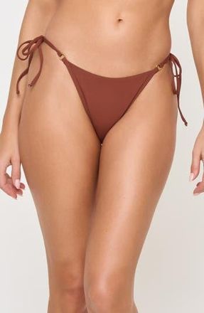 L*Space Banning Tanga Bikini Bottoms in Tobacco at Nordstrom Rack, Size X-Large