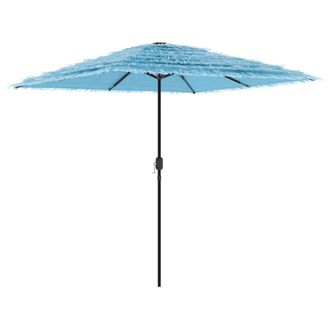 Berkfield Home Garden Parasol with Steel Pole Blue 248x248x248 cm | Size: 248 x 248 x 248 cm