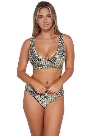 Sunsets Elsie Bikini Swimsuit Top - D Cup in Venice Seagrass Texture at Nordstrom, Size 38