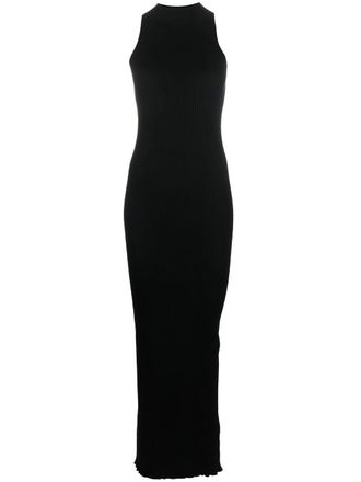 Áeron Zero ribbed-knit maxi dress - Black