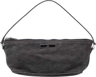 Gucci Pre-owned Shoulder Bags, female, Brown, Size: ONE SIZE Pre-owned Patterned Top Handle Bag