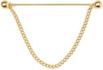 Cufflinks Inc. Goldtone Stainless Steel Chain Collarbar at Nordstrom