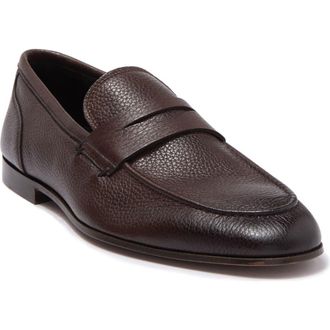 To Boot New York Deville Leather Penny Loafer in Old Zeus Wood at Nordstrom, Size 9.5